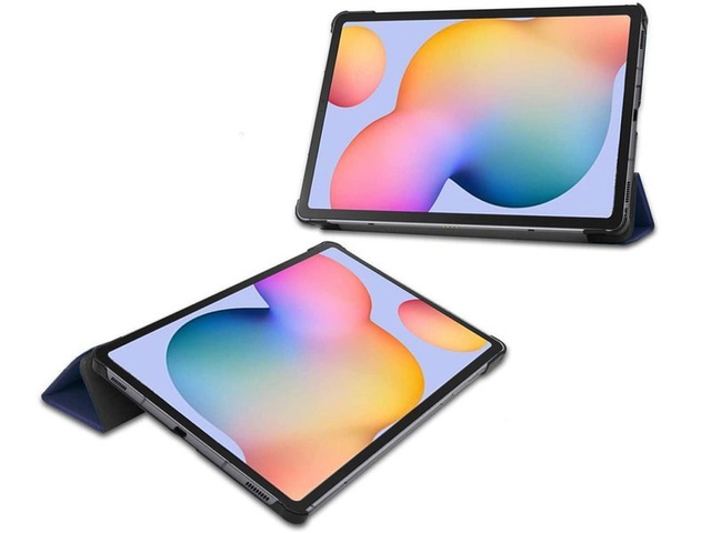 Alogy Book Cover Case for Samsung Galaxy Tab S6 Lite 10.4 P610 / P615 Navy Blue Glass