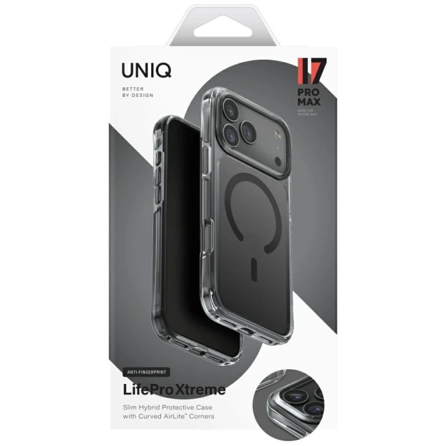 Etui Ochronne do iPhone 17 Pro Max UNIQ LifePro Xtreme Magclick Black