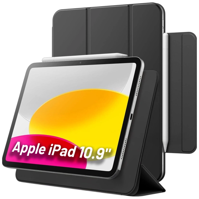 Etui magnetyczne 360 do Apple iPad 10 10.9” 2022 / iPad 11 A16 11” 2025 Alogy Magnetic 360 Case obudowa ochronna na tablet Czarne