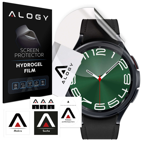 2 захисні плівки Alogy Hydrogel Smartwatch для Samsung Watch 6 Classic 47 мм
