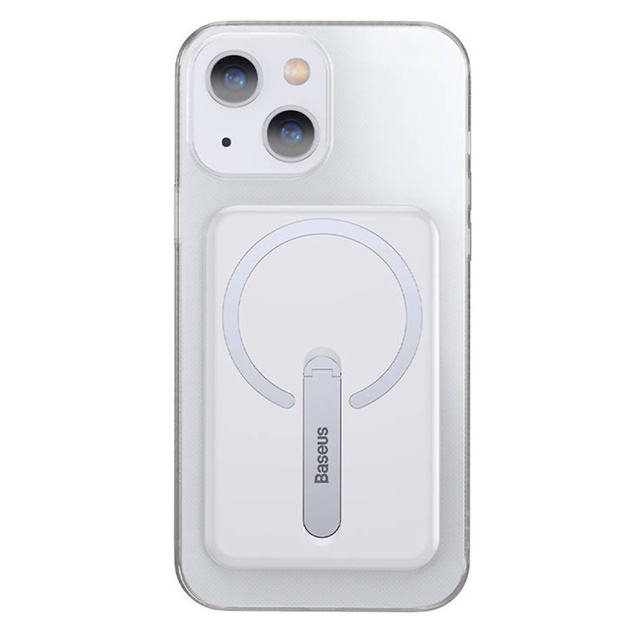 Case for iPhone 13 for MagSafe Baseus Crystal Magnetic with stand Transparent