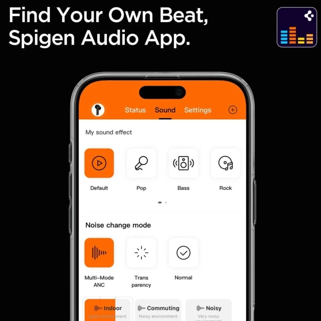 Spigen SA2401 ANC Pro Słuchawki Douszne Bluetooth Black