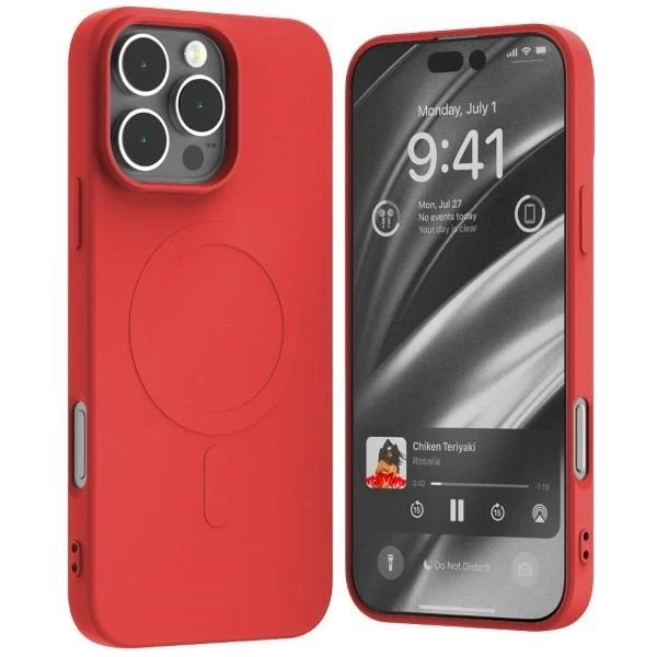Mercury MagSafe Semi-Silicone Case for iPhone 16 Pro Max 6.9" Red