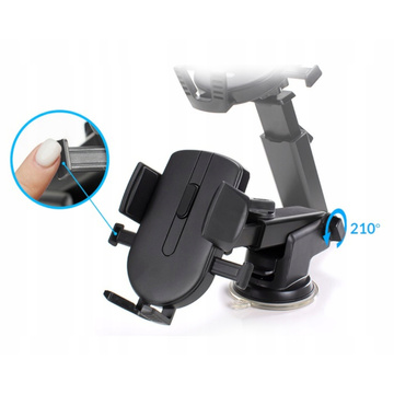 Universal Joyroom JR-OK3 telescopic phone holder for the phone on the windshield board Black