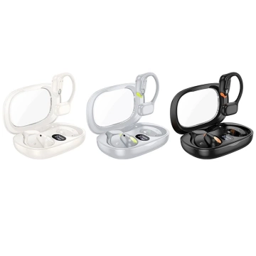 HOCO EA1 TWS Wireless Bluetooth Earphones – Gray with Charging Case