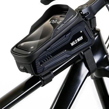 Držiak na telefón na bicykel Wildman M20 zelený, ľahký, na rám