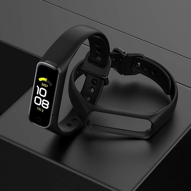 Спортивний каучуковий ремінець soft Alogy strap для Samsung Galaxy Fit 2 SM-R220 Black