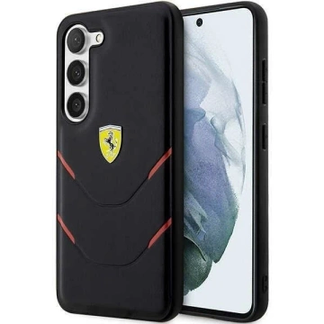 Ferrari case for Samsung Galaxy S23 HardCase Hot Stamp Lines black
