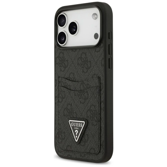Etui Guess do iPhone 17 Pro Max 4G Double Card Triangle Black