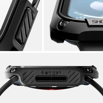 ЧОХОЛ ДЛЯ APPLE WATCH 10 (46MM) ЧОРНИЙ SPIGEN TOUGH ARMOR ЗАГАРТОВАНОГО СКЛА