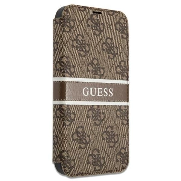 Guess GUBKP13S4GDBR iPhone 13 mini 5,4" hnedá / hnedá kniha 4G Stripe