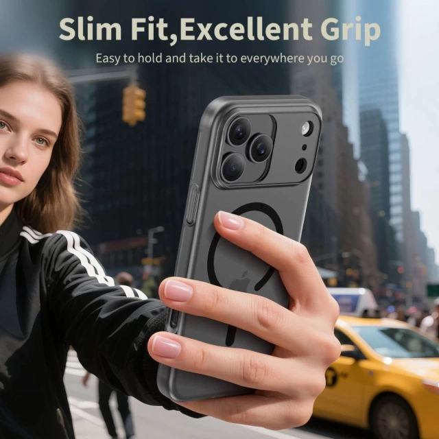 Etui do iPhone 17 Pro Tech-Protect MagSlim MagSafe Czarny Mat