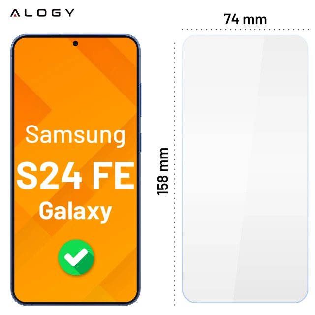 3x Szkło hartowane na ekran + szkło na obiektyw do Samsung Galaxy S24 FE ochronne szkiełko na ekran i aparat 9H Alogy GlassGuard Pack™️ zestaw szkieł ochronnych