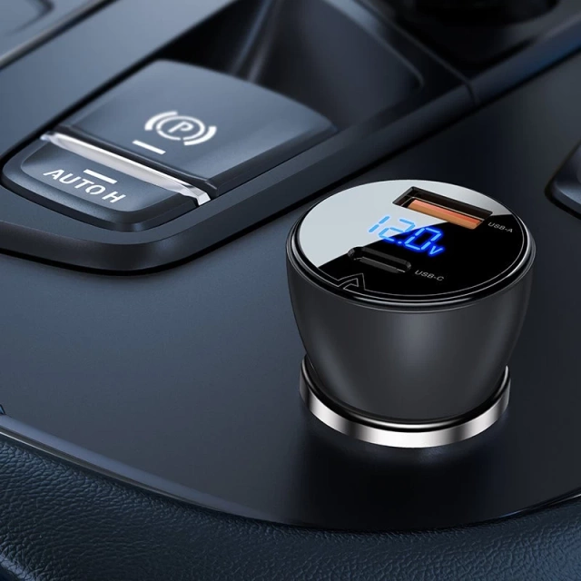 Acefast autonabíjačka 63W USB Typ C / USB, PD3.0, PPS, QC3.0, AFC, FCP, SFCP čierna (B6 čierna)