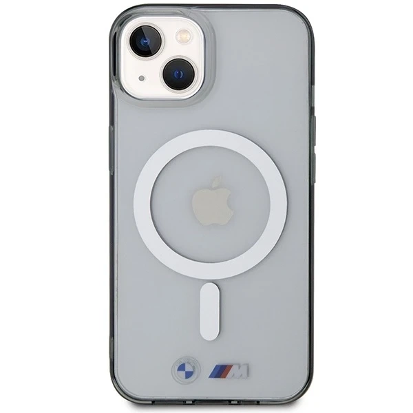 Etui BMW BMHMP14MHCRS pro iPhone 14 Plus 6,7" pevný obal Silver Ring MagSafe