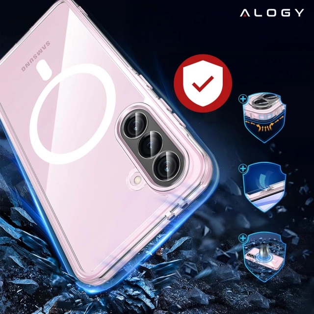 Pouzdro pro Apple iPhone 16 Pro Max Alogy Anti-Shock Hybrid Case pro MagSafe Transparent