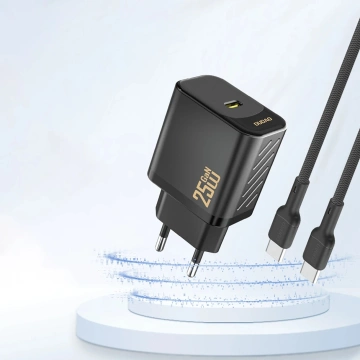 Dudao A27 25W GaN USB-C Wall Charger | Compact, Fast - Black