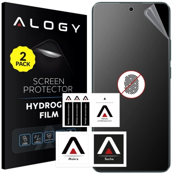 2x "MATTE" fólia pre Oppo Reno 10 5G / 10 Pro Hydrogel Alogy HydroSkin Matte Pro™ obrazovka pre "FIGERPRINT FREE" puzdro