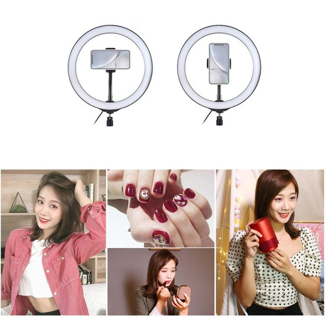 Puluz Stativ 1,1 m mit RGBW-LED-Beleuchtung 26 cm Vlog / Stream / Smartphone PKT3044