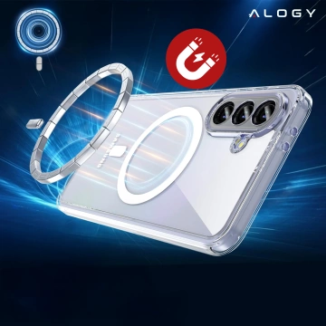 Hülle für Apple iPhone 16 Pro Max Alogy Anti-Shock Hybrid Case für MagSafe Transparent