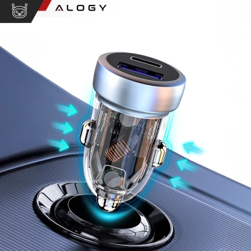 Nabíjačka do auta s rýchlym nabíjaním QC3.0 PowerDelivery PD Alogy Car Charger 33W USB USB-C