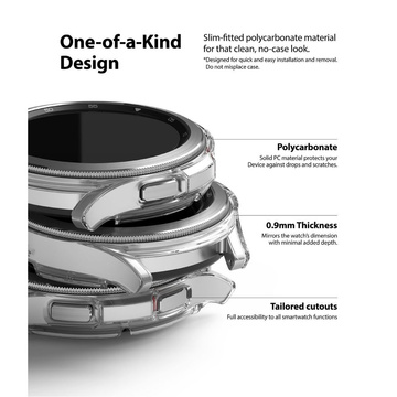 Balení po dvou kusech Ringke Slim pro Samsung Galaxy Watch 4 Classic 42 mm čiré