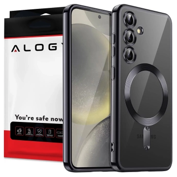 Puzdro MagSafe pre Apple iPhone 16 Pro Max Alogy Glamour puzdro na luxusný prsteň zlato-priehľadné