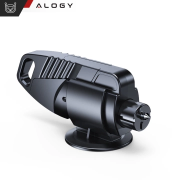 Alogy 2in1 Autosicherheitshammer, Fensterbrecher, Sicherheitsgurtmesser, Schwarz