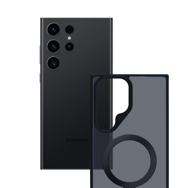 Etui do Samsung Galaxy S24 Ultra 3mk Smoke Case Mag&Stand