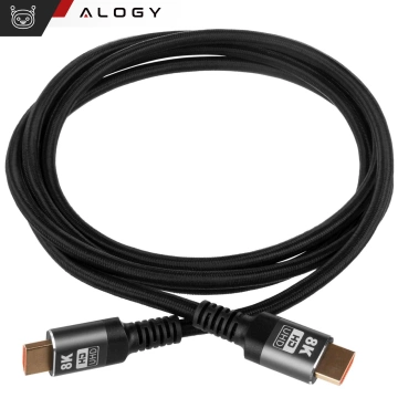 HDMI 2.1 kábel Alogy 8K 60Hz 48GBps 3m čierny