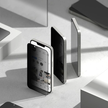 Sklo pro iPhone 16e Ringke Easy Slide, sada 2 ks, ochrana soukromí