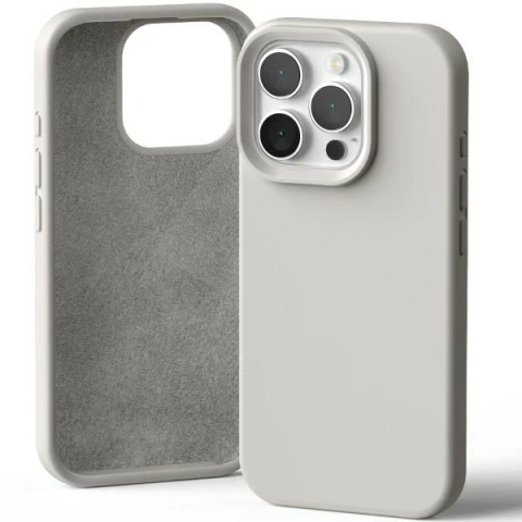 Etui Mercury Silicone do iPhone 16 Pro 6,3" Kamienny