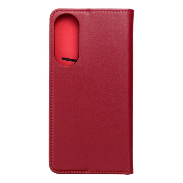 Smart Pro Book Case for Samsung S25 Edge Leather Burgundy