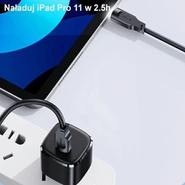 USMAS USB-C na USB-C PD Fast Charging kabel 1,2m fialový