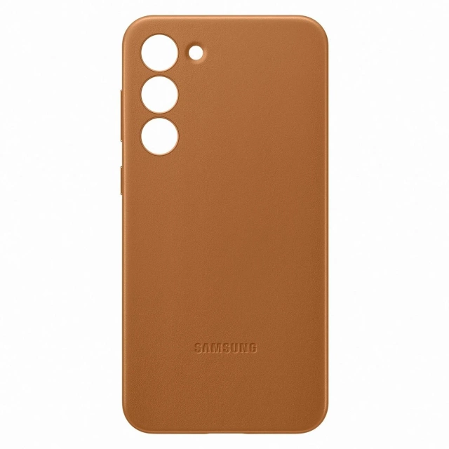 Samsung Leather Cover for Samsung Galaxy S23 Plus Genuine Camel Leather Case (EF-VS916LAEGWW)