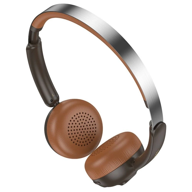 Bezdrôtové bluetooth slúchadlá HOCO W62 hnedé