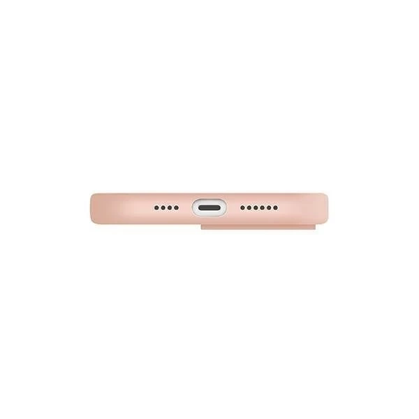 UNIQ-Hülle Lino Hue iPhone 13 Pro / 13 6.1 "Rosa / Blush Pink MagSafe