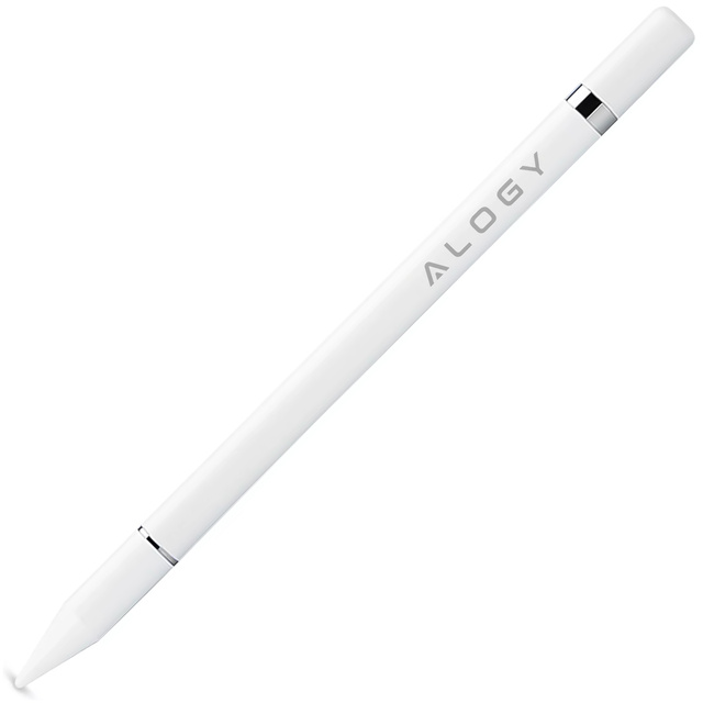 Alogy 2-in-1 capacitive touch stylus for the screen of a phone tablet with a pen White