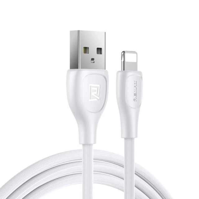 Remax Lesu Pro cable USB - Lightning 480 Mbps 2.1 A 1 m white (RC-160i white)
