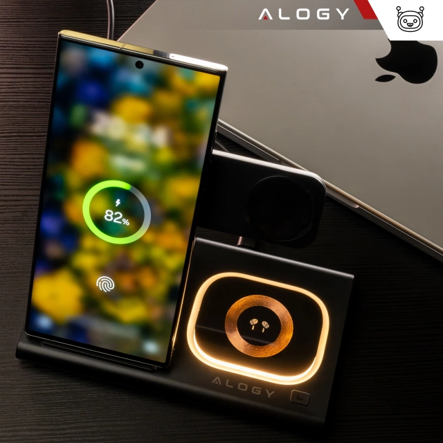 Kabelloses Ladegerät für Samsung: 3-in-1 kabellose Ladestation für Samsung Galaxy Watch 7/6/5/4/3 Pro Classic, Galaxy Buds für S24 Ultra, S23, S22, S21, S20, Note 20/10, Z Fold