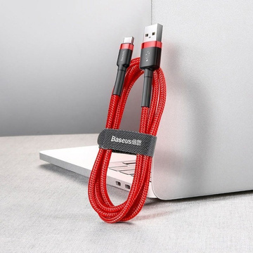 Kábel Baseus USB-C Typ C 2A 3m Červeno-čierny