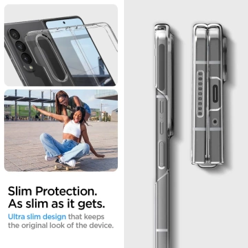 Etui pouzdro Spigen AirSkin pro Samsung Galaxy Z Fold 4 Crystal Clear