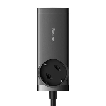 Wall charger / power strip Baseus GaN3 Pro 2x USB 2xUSB-C AC, 100W (black)