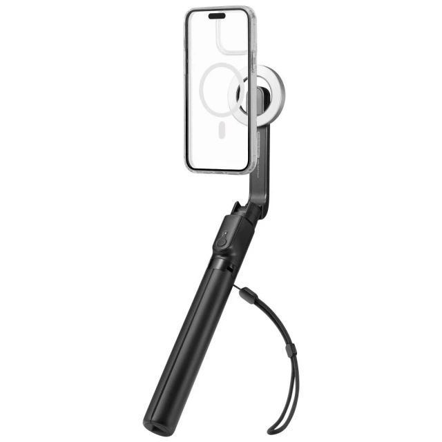 Selfie Stick Stick Statív Spigen S580W MagSafe Bluetooth Držiak na telefón Fotografie Diaľkové ovládanie Black
