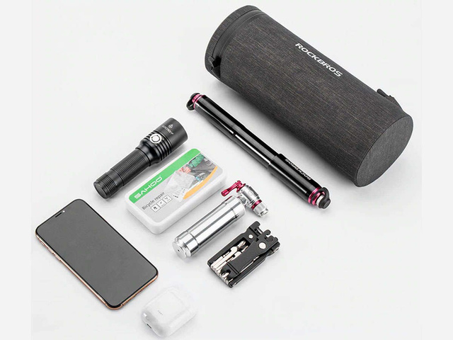 Vodotesná taška na puzdro RockBros AS-051 taška na riadidlá na bicykel Grey