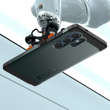 Pouzdro Spigen Tough Armor Mag MagSafe pro Samsung Galaxy S25 Ultra, zelené, aby se nepletlo