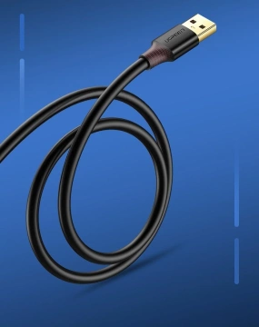 Кабель UGREEN подовжувач USB 3.0 (гніздо) - адаптер USB 3.0 (штекер) 1,5 м чорний (US129 30126)