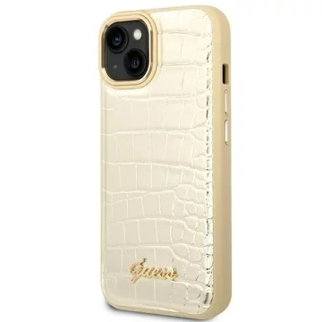 Etui Guess GUHCP14MHGCRHD do Apple iPhone 14 Plus 6,7" złoty/gold hardcase Croco Collection