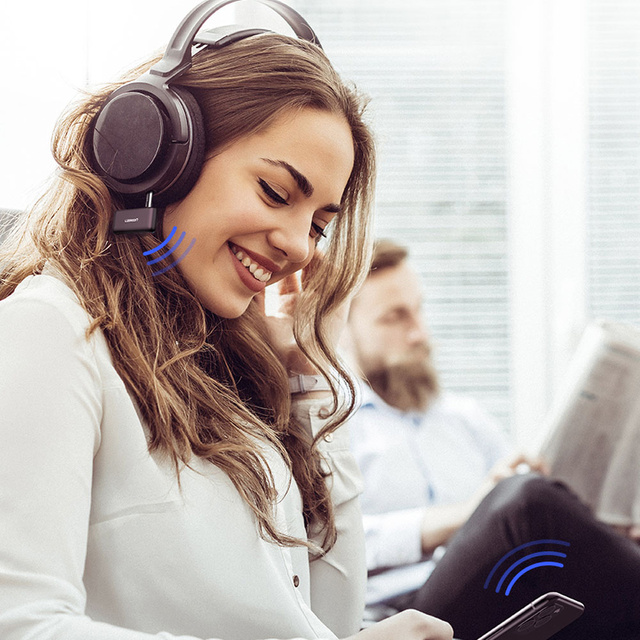 Bluetooth 5.0 UGREEN CM279 audio adaptér aptX (černý)