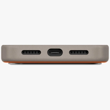 Etui UNIQ Lyden DS do iPhone 17 Pro Max MagClick Charging Pomarańczowo/Szary